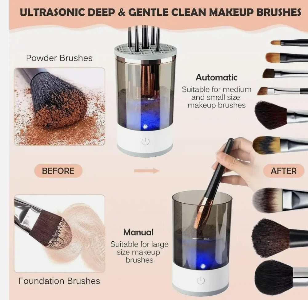 Limpiador automático brochas makeup
