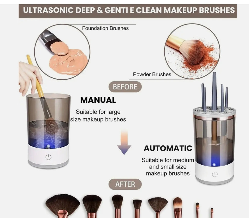 Limpiador automático brochas makeup