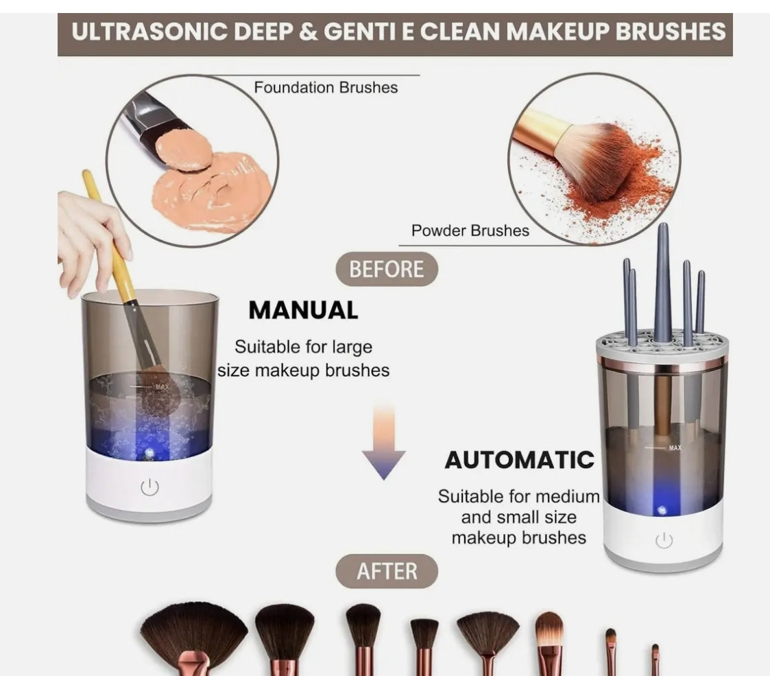 Limpiador automático brochas makeup