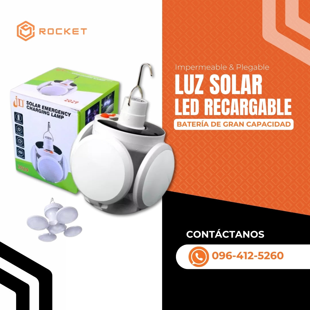 Luz solar led recargable