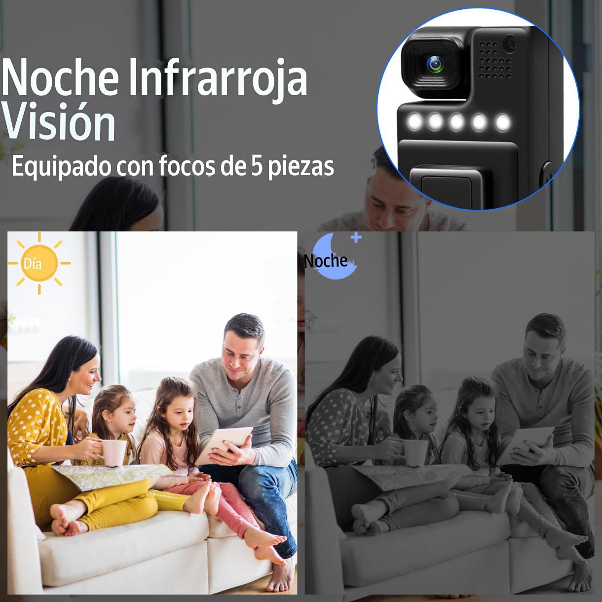 WIFI BODYCAM CAMARA PANTALLA GIRATORIA