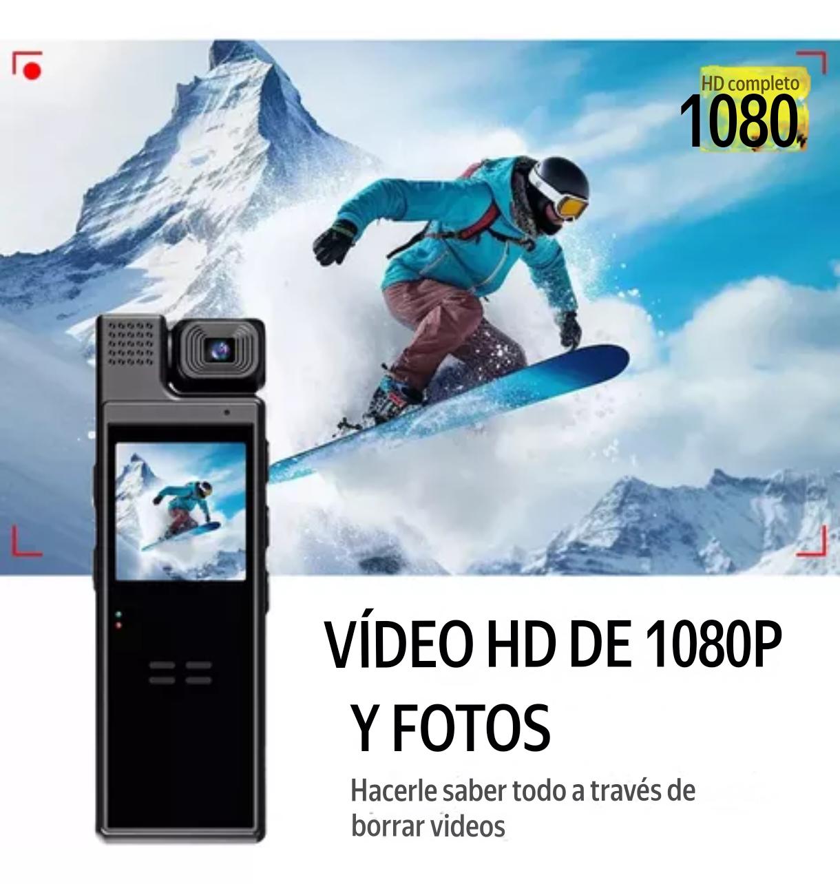 WIFI BODYCAM CAMARA PANTALLA GIRATORIA