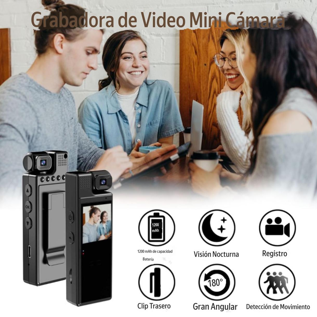 WIFI BODYCAM CAMARA PANTALLA GIRATORIA