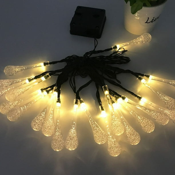 GOTAS LUCES SOLAR NAVIDAD GUIRNALDA