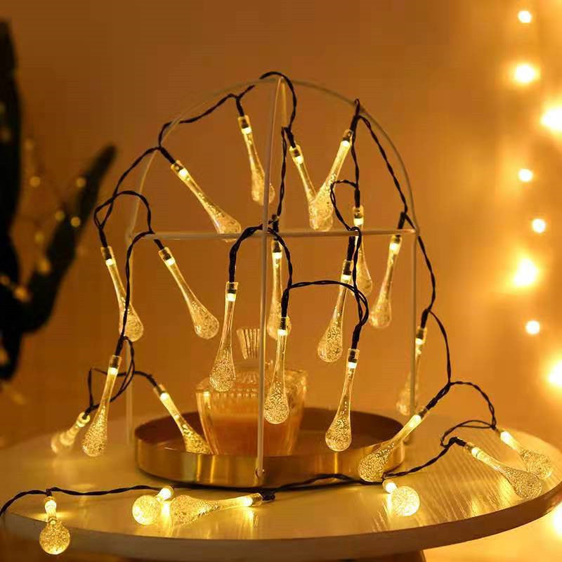 GOTAS LUCES SOLAR NAVIDAD GUIRNALDA