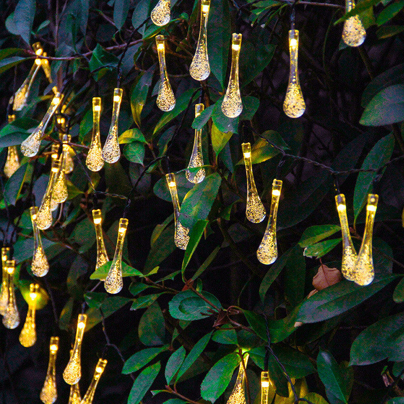 GOTAS LUCES SOLAR NAVIDAD GUIRNALDA