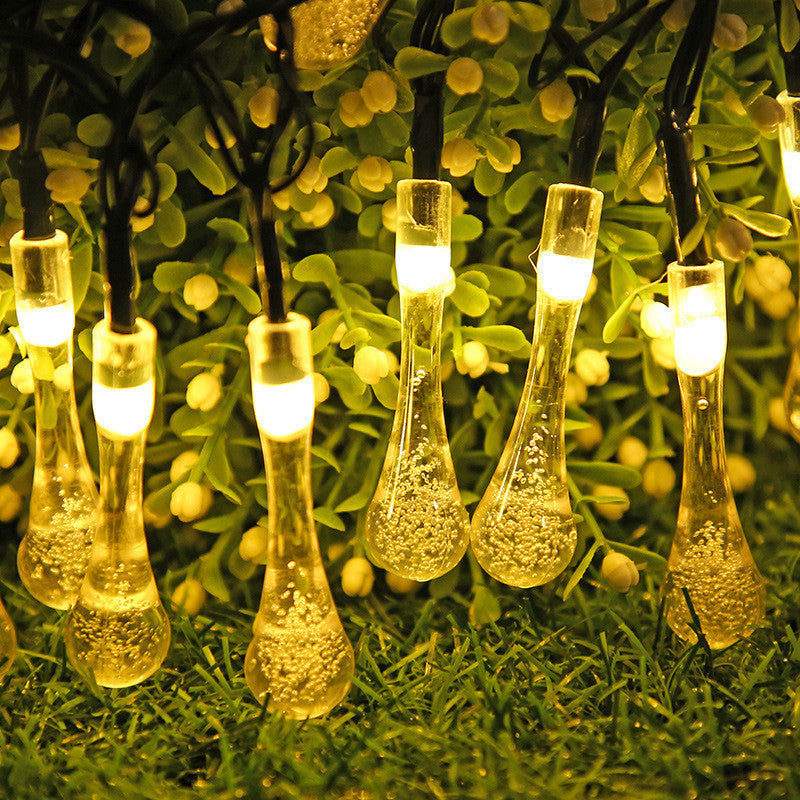 GOTAS LUCES SOLAR NAVIDAD GUIRNALDA