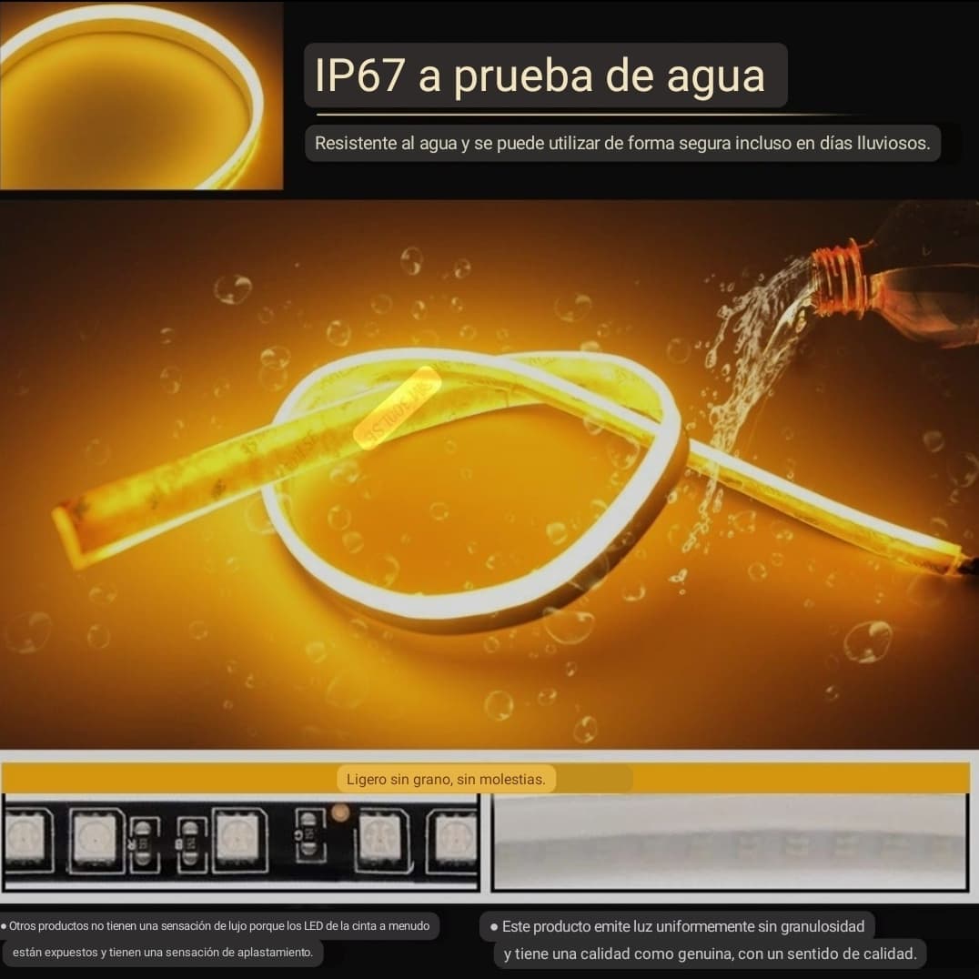 LUZ DIURNA DIRECCIONAL CINTA LED AUTO
